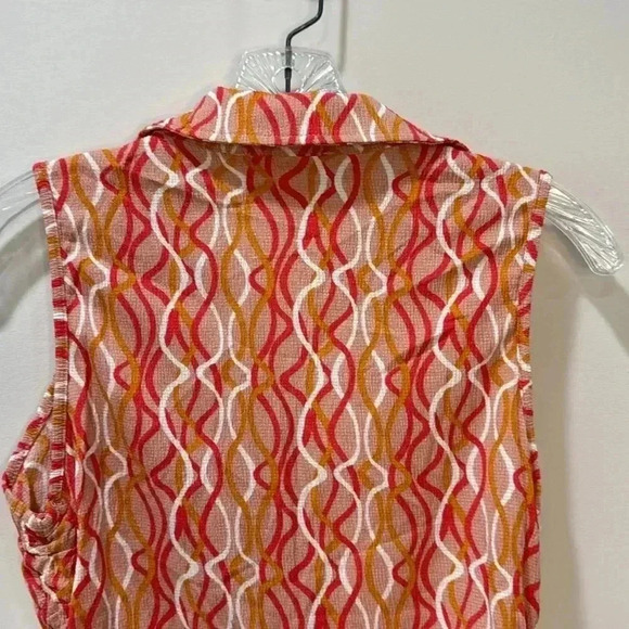 Kontrol Sleeveless Drawstring Ruched Blouse - Size L - Picture 8 of 11